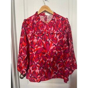 Michelle Mcdowell pink cartier forget blouse- NWT- Medium